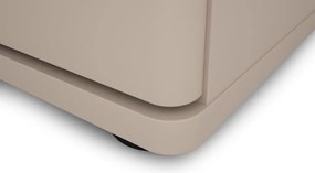 Široká komoda Avola, 180 cm, béžová kašmír/dub cremona