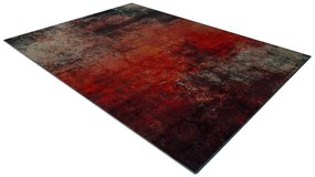 Vlnený koberec OMEGA TOGO Abstrakt, červený