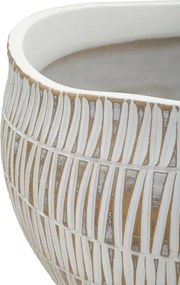 Kvetináč Stiky 26 cm zlatý/biely