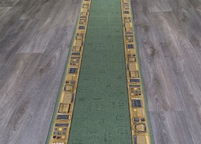 Koberce Breno Behúň JENA 22, šíře role 80 cm, zelená, viacfarebná