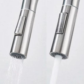 Rea Fresh High, kuchynská batéria s výsuvnou spŕškou, brúsená oceľ, REA-B6330