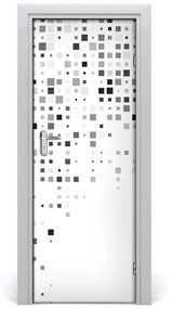 Samolepiace fototapety na dvere abstrakcie štvorca 75x205 cm