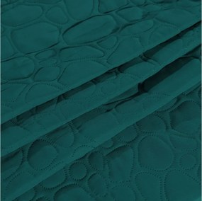 Tyrkysový prehoz na posteľ STONE Rozmer: 200 x 220 cm