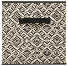 Úložný box Ethnique, 31x31x31 cm, čierna