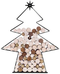 Kovový stromeček Multi Farba: zlatá T113-ZLATA