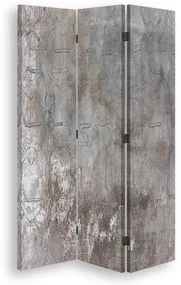 Gario Paraván Tlmená sivá Rozmery: 110 x 170 cm, Prevedenie: Klasický paraván