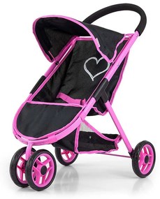 Detský golfový kočík pre bábiky Milly Mally Susie Prestige Black