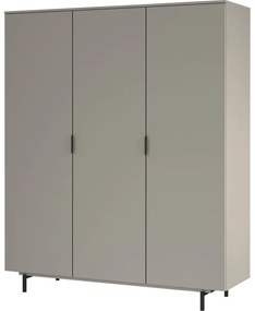 Sivá detská šatníková skriňa 158x190x54 cm Tomino – Germania