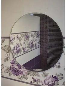 Zrkadlo do kúpeľne OPAL s fazetou ø 80 cm