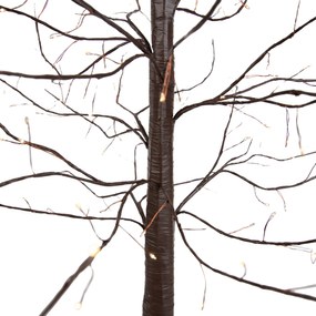 Vianočná stojaca lampa hnedý strom 180 cm vrátane LED s časovačom IP44 - Ki