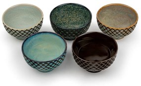 Porcelánové šálky v súprave 5 ks 200 ml Sara – Bredemeijer