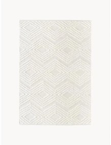Ručne tkaný bavlnený koberec's reliéfnou štruktúrou Ziggy