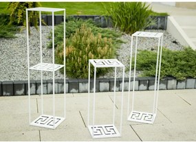 STOJAN NA KVETINÁČ DOUBLE FRAME 100X24X24 CM BIELA