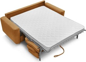 Pohovka na každodenné spanie/rozkladacia v horčicovej farbe 200 cm Cocoone – Bobochic Paris