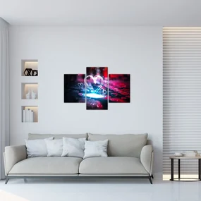 Obraz svetelného srdca (90x60 cm)