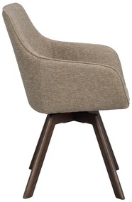 Béžové čalúnené jedálenské kreslá v súprave 2 ks Alison – Rowico