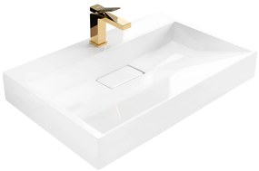 Rea Goya konglomerátové umývadlo, 70 x 46 cm, biela, REA-U8902