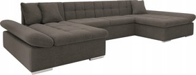 Rohová sedacia súprava Agnara (sivobéžová tmavá)