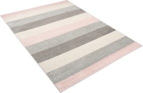 TA Koberec C947A BIELA/RUŽOVÁ AZÚROVÁ Rozmer: 80x150 cm