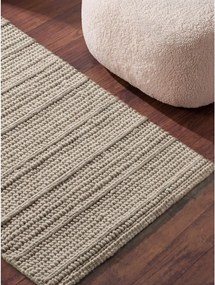 Krémový ručne tkaný vlnený behúň 80x250 cm Camden Parker – Ted Baker