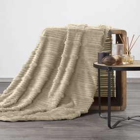 EUROFIRANY FLANELOVÁ DEKA NINA 200X220 CM KRÉMOVÁ