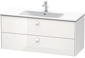 DURAVIT Brioso závesná skrinka pod umývadlo, 2 zásuvky, 1220 x 479 x 553 mm, biela vysoký lesk, BR410402222