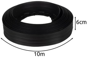 Gardlov Záhradný okraj 6cm x 10m s 20 kolíkmi - čierny