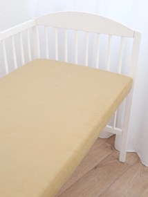 Froté plachta do postieľky 70 × 140 cm - béžová