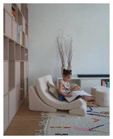 Svetlohnedý detský pohovkový vankúš z textílie buklé Star – Wigiwama