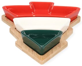 Sada servírovacích misiek TROEL v tvare vianočného stromčeka 982754