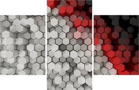 Obraz - 3D hexagóny (90x60 cm)