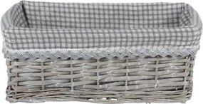 Prútený košík Joy, šedý malý%