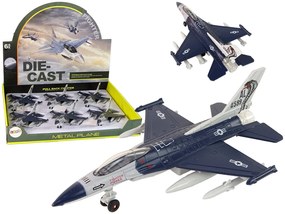 Lean Toys Stíhačka na trecí pohon - 1:72 Tmavomodrá