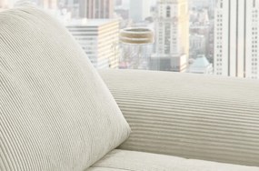 Rohová sedacia súprava MP-IN14007, krémová štruktúrovaná látka