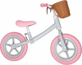 KIK Trike Fix Balance detské odrážadlo s košíkom, ružové