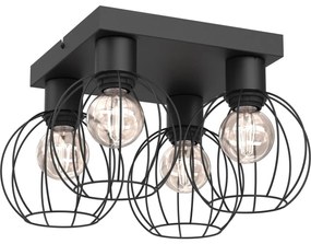 Bodové svietidlo LAPS 4xE27/15W/230W čierna