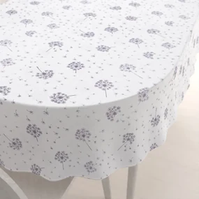 Biante Bavlnený oválny obrus Sandra SA-189 Odkvitnuté púpavy 120x140 cm