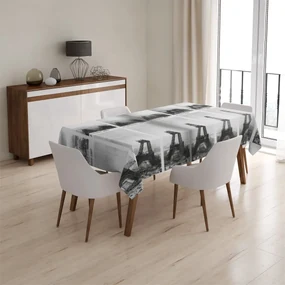 Sablio Obrus Eiffelova veža stavba - 130x130 cm