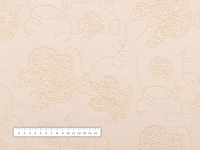 Biante Dekoračná obliečka na vankúš TF-099 Zlaté kvetované ornamenty na béžovom 50 x 70 cm