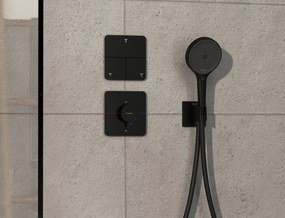 Hansgrohe ShowerSelect Comfort Q, termostat pod omietku pre 1 spotrebič a ďalší výtok, čierna matná, HAN-15589670