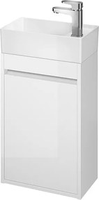 Cersanit Crea - závesná skrinka s umývadlom 40cm, biely lesk, S924-001+K114-004
