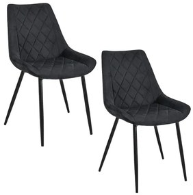 Set dvoch jedálenských stoličiek SJ.0488 čierne
