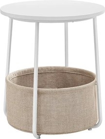 Príručný stolík biely AKF-E1023 WT