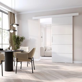 Posuvné interiérové dvere BARRET 2 - 76 cm, biele