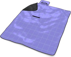 Sablio Plážová deka Štvorcový vzor fialovej: 200x140 cm