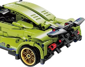 Stavebnica auta SUPERCAR No.J2007 zelená - 470 dielikov