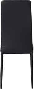 Jedálenská stolička Mayfair - koženka - Čierna