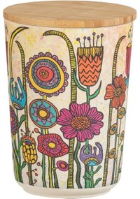 Wenko Dóza s bambusovým viečkom Flowers, 700 ml, M