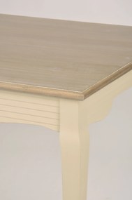 Jedálenský stôl Pesaro 160 cm z masívu krémový