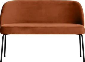 BePureHome Vogue zamatová jedálenská lavica - Oranžová